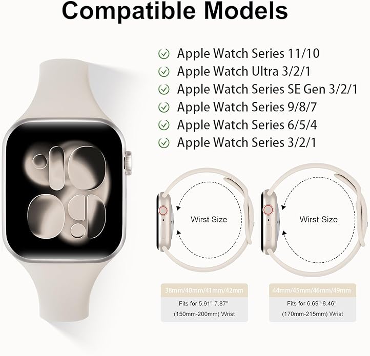 6 Pack Thin Bands Compatible - Image 2