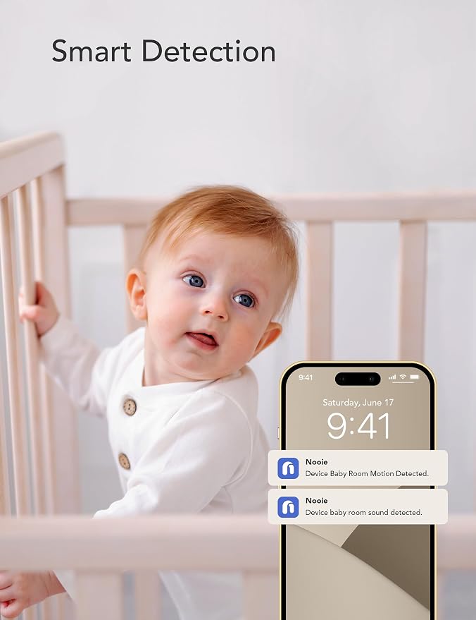 nooie Baby Monitor WiFi Smartphone, Baby Monitor - Image 5