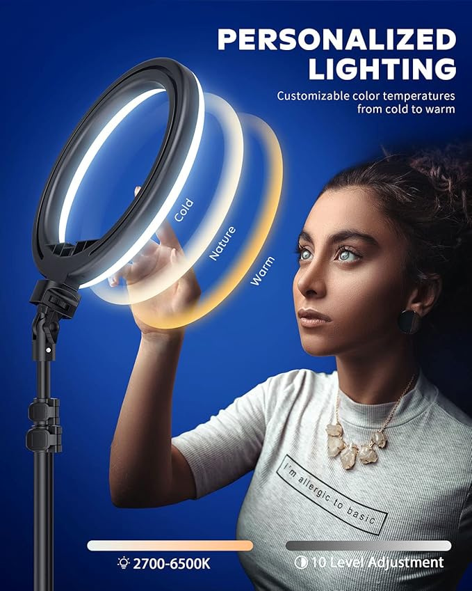 Kaiess 10.2" Selfie Ring Light - Image 2