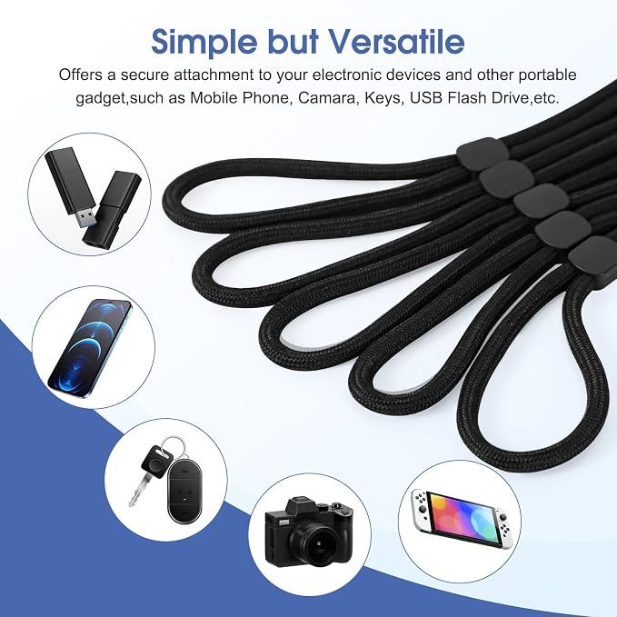 FrgKbTm Hand Wrist Strap Lanyard, Adjustable Nylon Colorful - Image 2