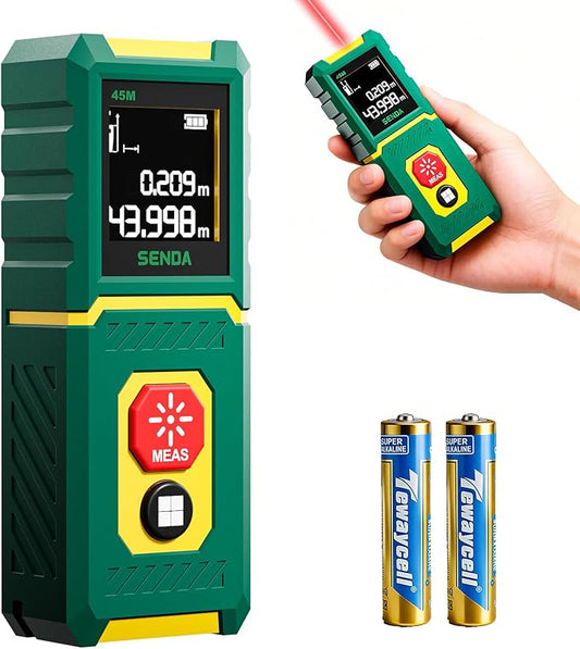SENDA Laser Measure, Upgraded High-Accuracy 148Ft Laser Measurement Tool by SENDA