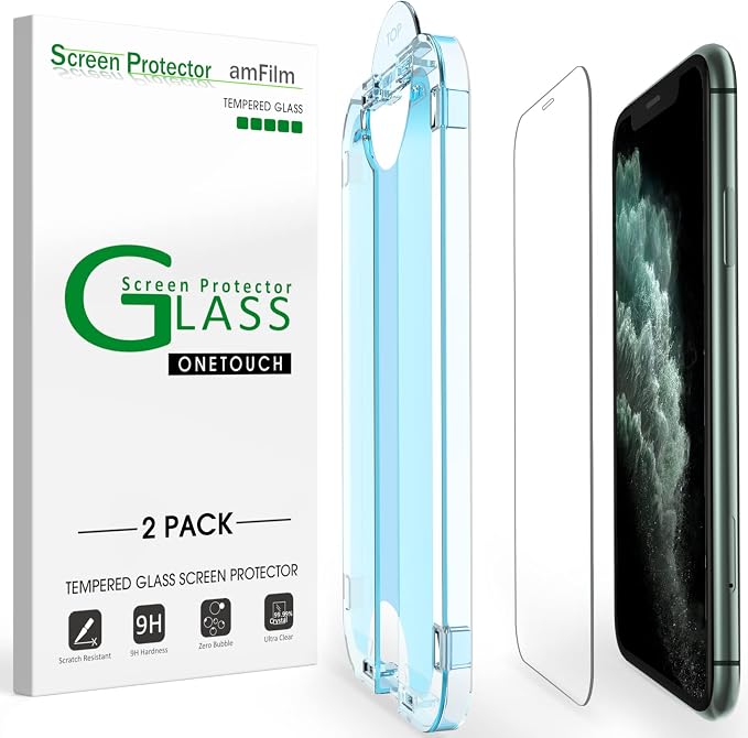 amFilm 2 Pack OneTouch Glass Screen Protector by amFilm