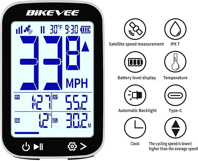 GPS Bike Computer Wireless Cycling Computer - Image 5
