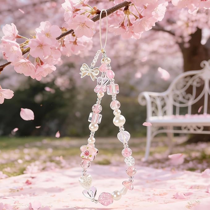 Beaded Camera Wrist Strap Cute Digital Camera Charm Lanyard, Phone Wristlet - Image 3