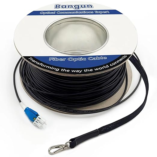 400ft Uniboot LC to LC Outdoor Armored Fiber Patch Cable by Bangun