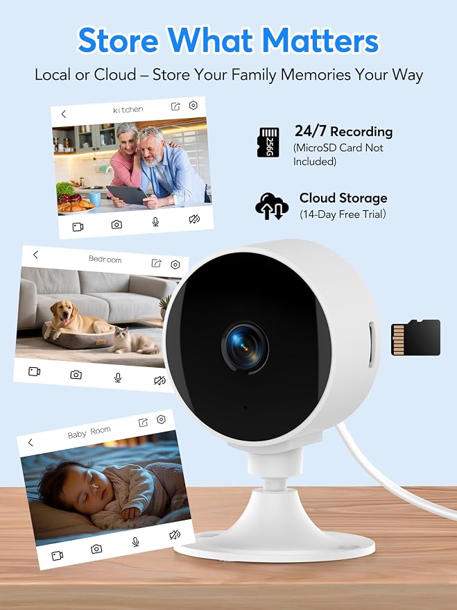 2K Wireless Cameras for Home Security Camera, Pet Camera Indoor - Image 8