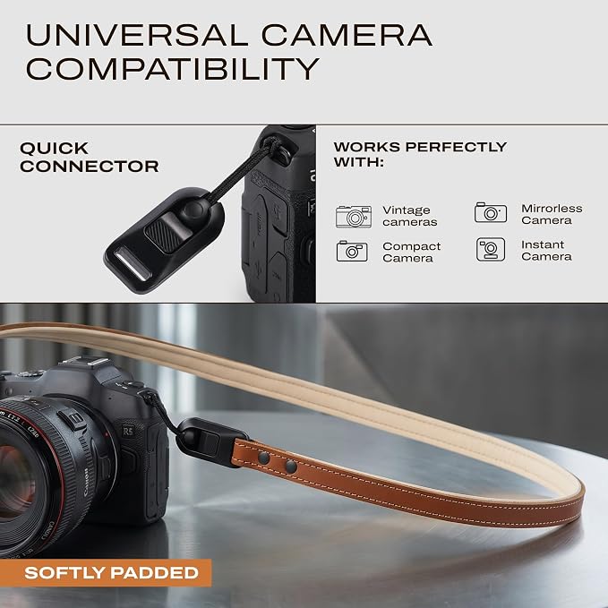 C Coiro Thin Leather Camera Strap - Image 3