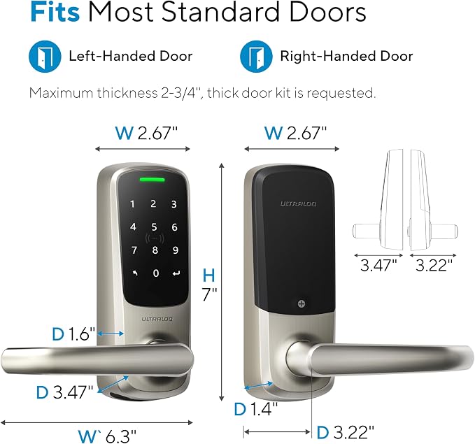 ULTRALOQ Latch 5 World's First Built-in WiFi Smart Lock - Image 7