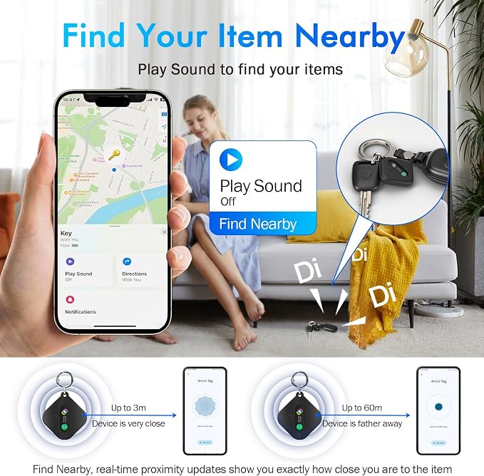 Dual System Bluetooth Tracker for iOS or Android-4 Packs, Compatible - Image 6