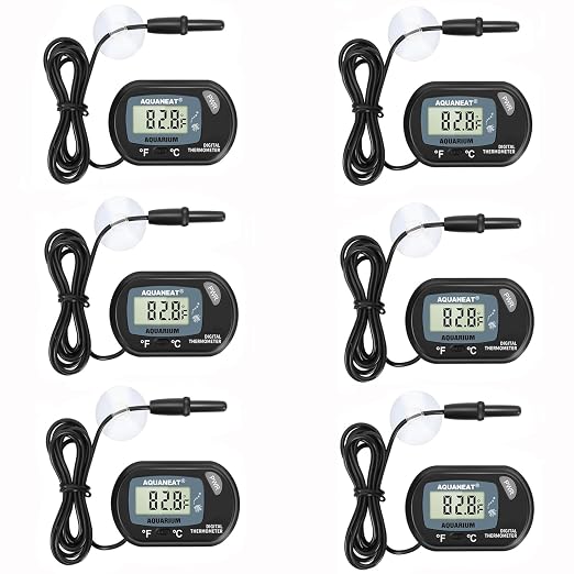 AQUANEAT Aquarium Thermometer, Fish Tank Thermometer, Digital Temperature Test by Aquaneat