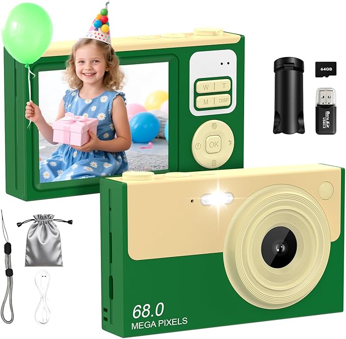 Digital Camera for Kids & Beginners, 4K Digital Camera by ocxu