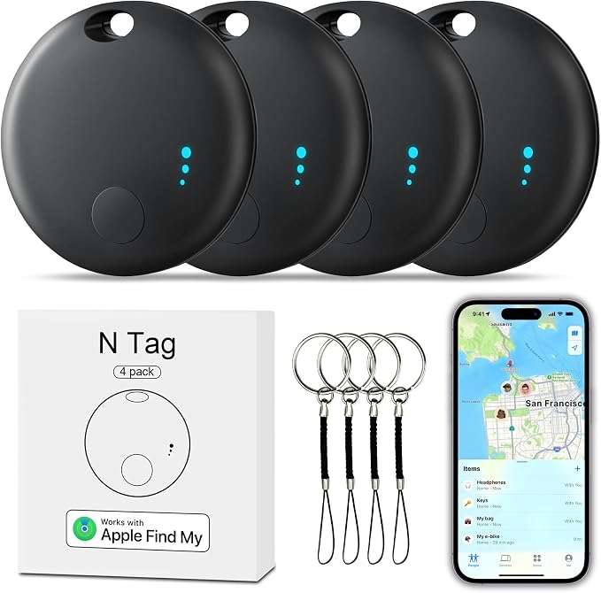 Tracker Tag 4 Packs Bluetooth Tracker, Smart Tag Locator Tracking Device by Unknown