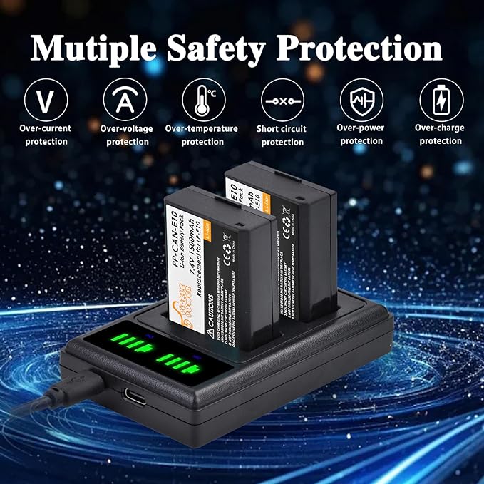 Pickle Power LP-E10 Battery 2-Pack and LED Dual Charger - Image 6