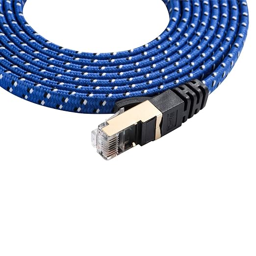Cat 8 Ethernet Cable, 2 Packs 1.6ft DanYee Nylon CAT8 High Speed Professional - Image 8