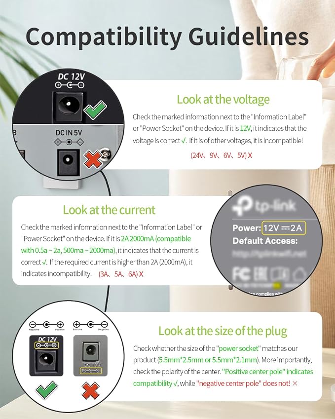 12V 2A Power Supply AC Adapter Replacement - Image 4