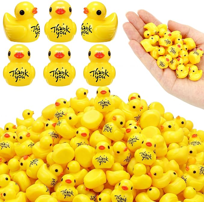 Skylety 100 Pcs Thank You Gifts Mini Resin Ducks Employee Appreciation Gifts by Skylety