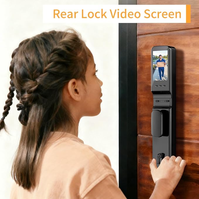 EIYSIE Smart Lock with Camera & Video Doorbell, 8-in-1 Keyless Entry Door Lock - Image 8