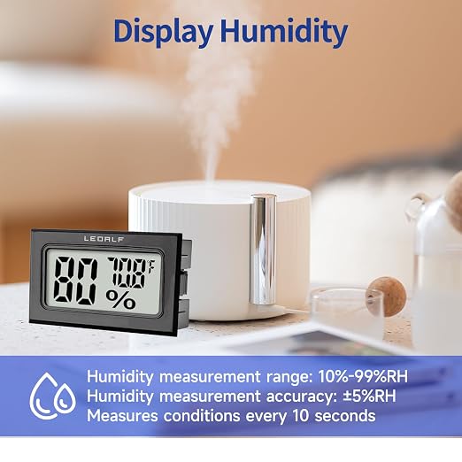 Humidity Meter Hygrometer Room Thermometer Indoor Digital Temperature and - Image 5