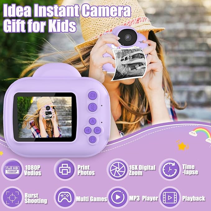 Kids Camera Toys, Instant Print Camera - Image 2