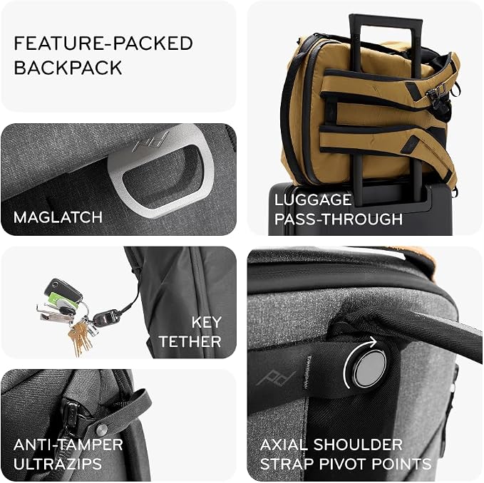 Peak Design Everyday Backpack 20L, MagLatch Top, Dual Side Access, FlexFold - Image 3
