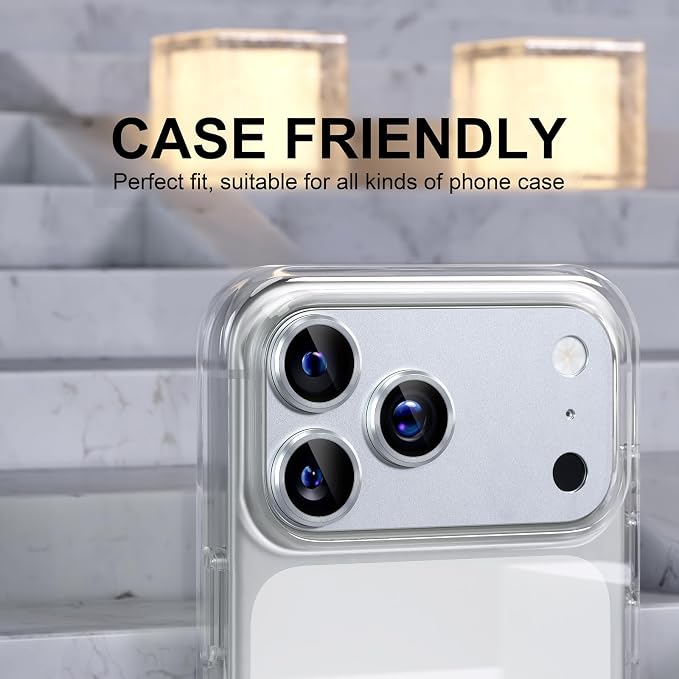 Choiche Compatible for iPhone 17 Pro Max Camera Lens Protector, Strong - Image 4