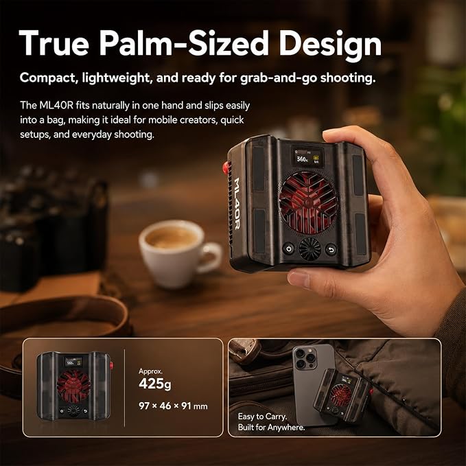 Godox ML40R RGB LED Video Light, Portable COB Photography Light - Image 6