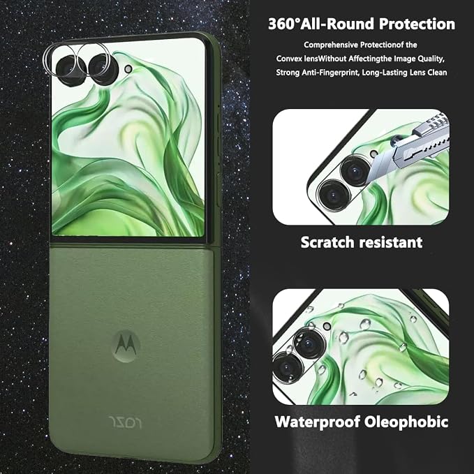 3+2 Pack Screen Protector for Motorola Razr+ 2025 Flexible TPU Film - Image 5