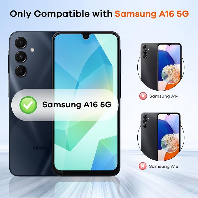 4+4 Pack for Samsung Galaxy A16 5G Screen Protector & Phone Camera Lens - Image 2
