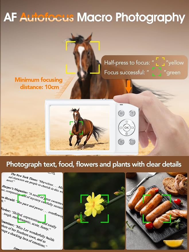Digital Camera, Autofocus 4K Vlogging Camera - Image 6