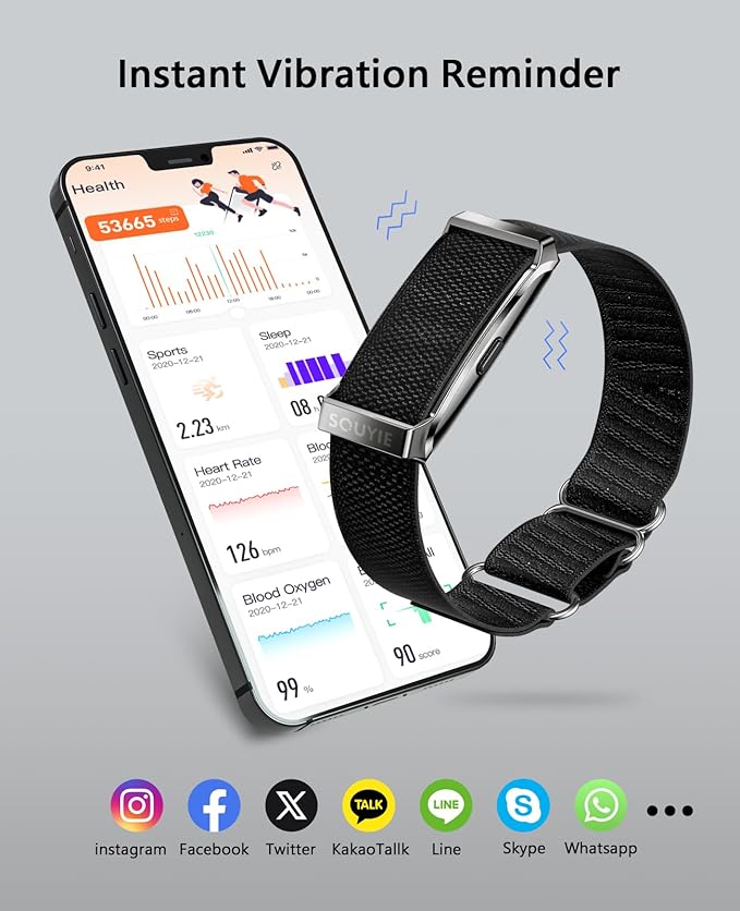 Smart Bracelet for Men Women, Health Activity Fitness Trackers, 24H Sleep - Image 5