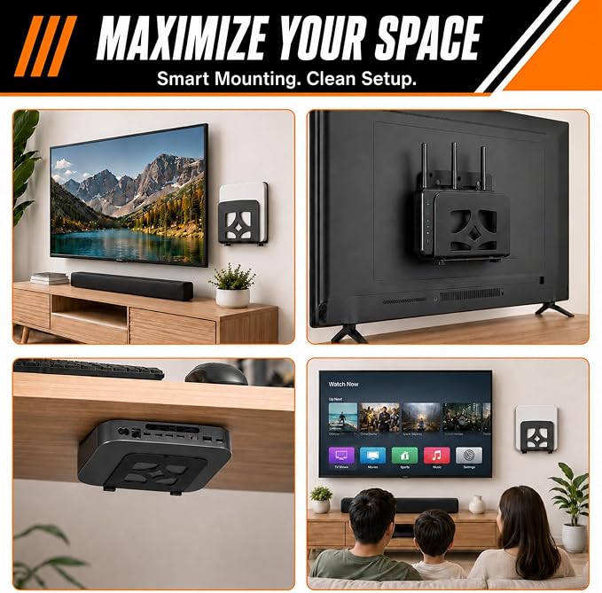 Adjustable Small Device Wall Mount, Metal Cable Box Mount or VESA Mount Holder - Image 7
