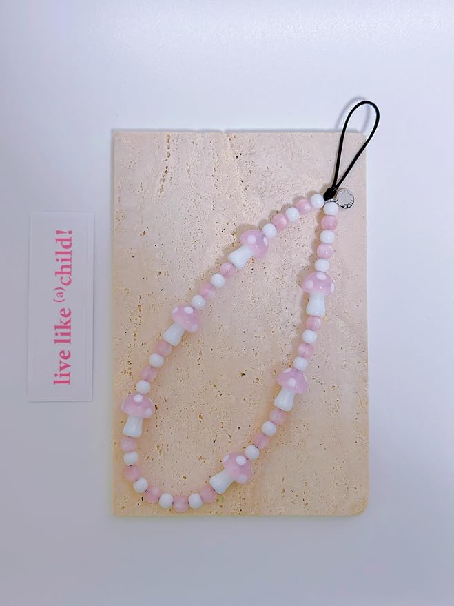 Drawwind Phone Charm Beaded Wristlet Strap Universal Cell Phone Lanyard Cute - Image 6