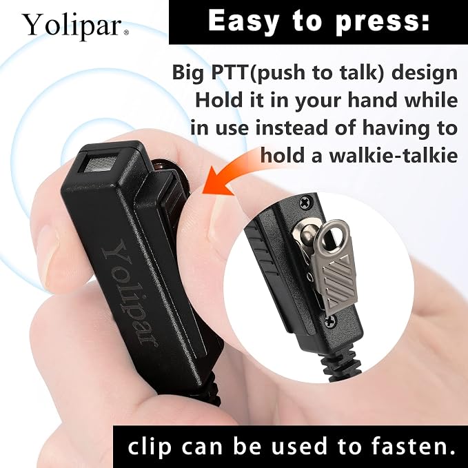 2-Pin 2-Wire Baofeng UV-5R Earpiece Surveillance Kit Compatible - Image 3