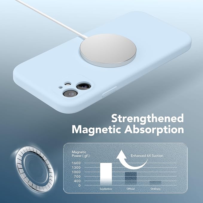 Magnetic for iPhone 11 Phone Case Silicone, Compatible - Image 4