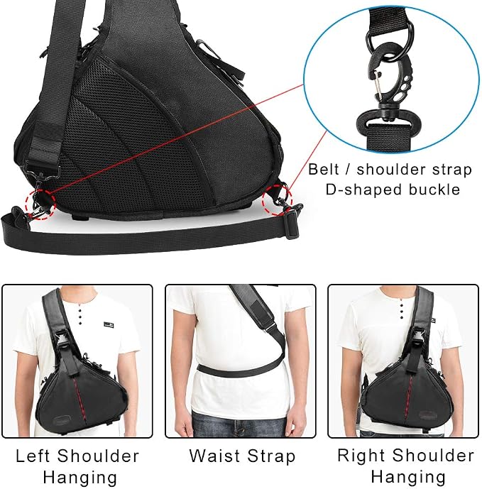 CADeN Camera Bag Sling Backpack Camera Case Waterproof - Image 7