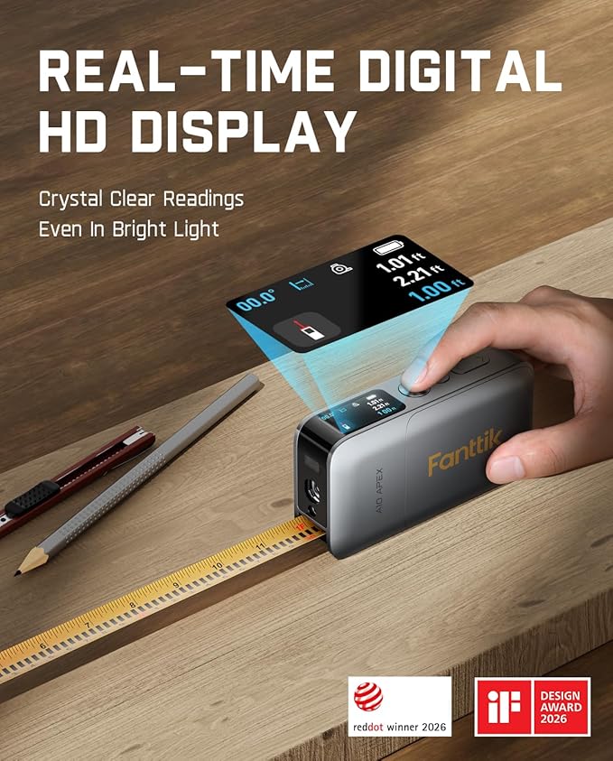 Fanttik A10 Apex 3-in-1 Digital Laser Tape Measure - Image 3