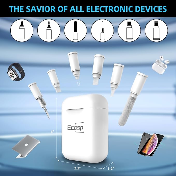 ECASP Cleaner Kit for AirPod, Cell Phone Cleaning Repair & Recovery for iPhone - Image 2