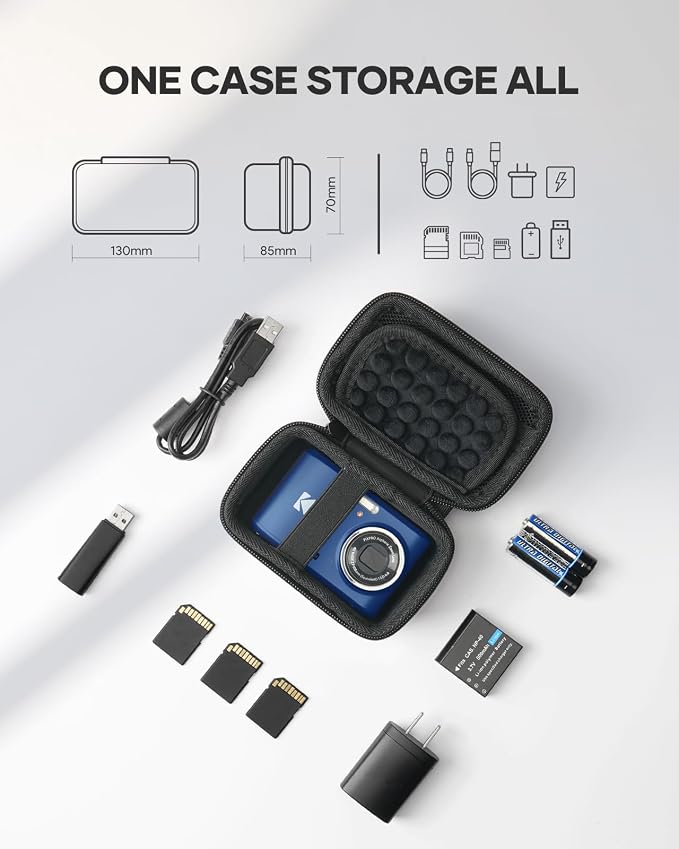 SQERO Digital Camera Case for KODAK PIXPRO FZ45 FZ55 & CAMKORY 1080P - Image 5