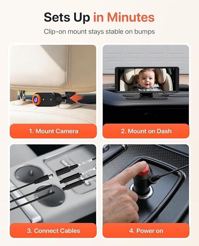 Luckview BM5 MAX 1080P Dual Baby Car Camera - Image 8