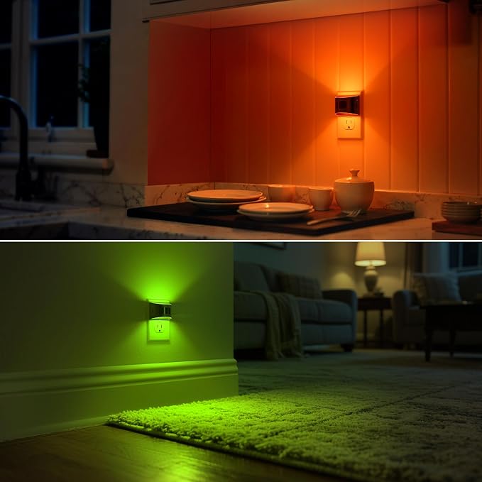DORESshop LED Night Light, Night Lights Plug into Wall, 8-Color RGB LED - Image 7