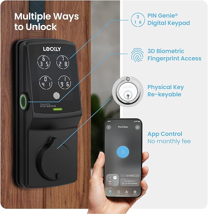 Lockly Secure Pro Wi-Fi Smart Door Lock, Keyless Entry - Image 2