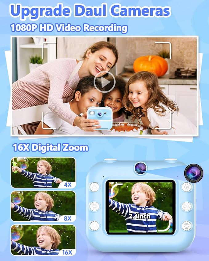 Kids Camera Instant Print, Christmas Birthday Gifts - Image 3