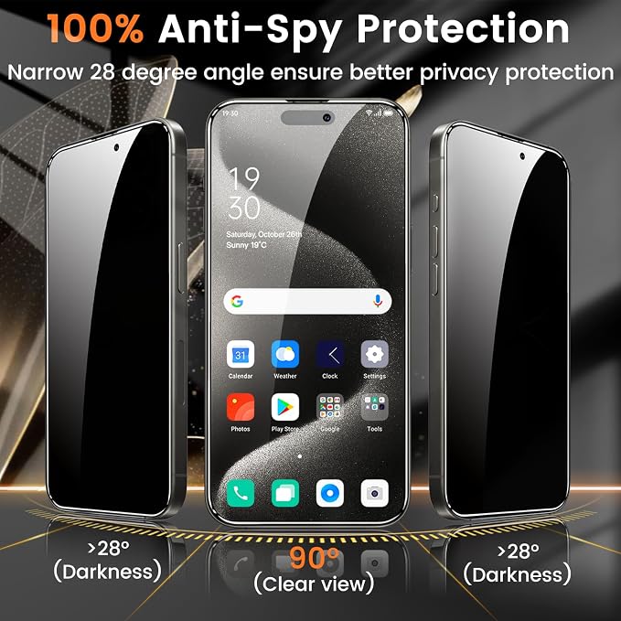 Lesakit 4+4 Pack Privacy Screen Protector - Image 3