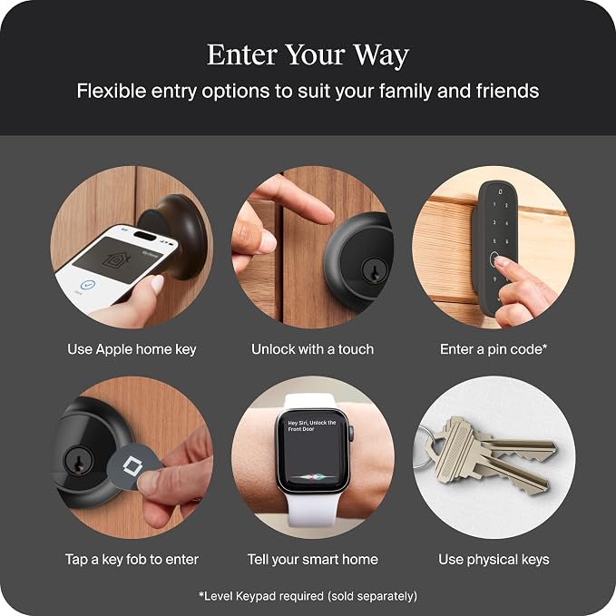 Level Lock Pro - World’s Smallest, Innovative Smart Lock - Matter-Over-Thread - Image 8