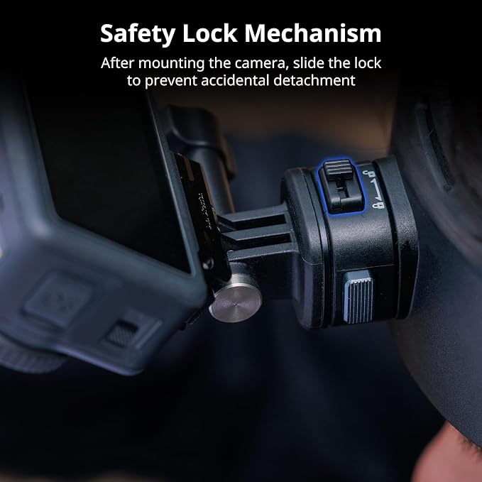 SMALLRIG Head Strap Mount with Magnetic Quick Release One-Click Button Adapter - Image 4