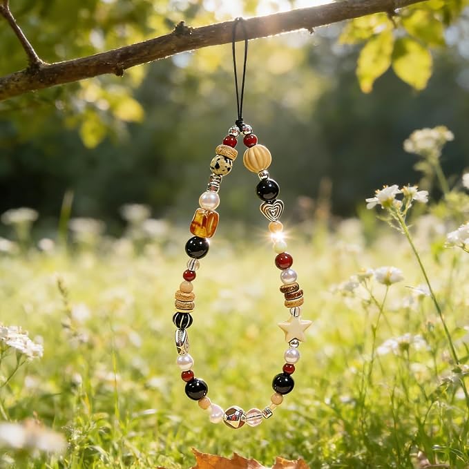 Cute Beaded Camera Wrist Strap for Phone, Digital Camera Charm Lanyard - Image 5