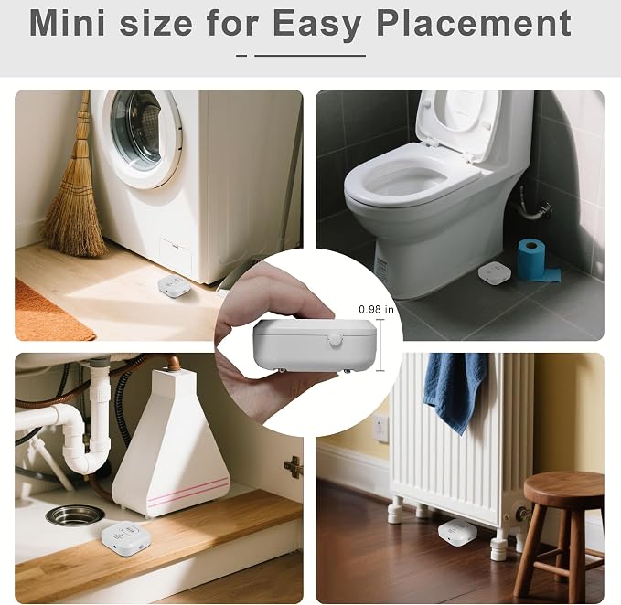 WiFi Water Leak Detectors 100dB Smart Water Sensor Alarm - Image 7
