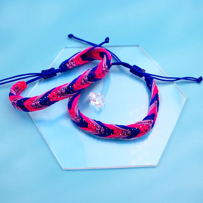 Nanafast Titanium Stainless Steel Rainbow LGBT Pride Bracelet Handmade Braided - Image 3