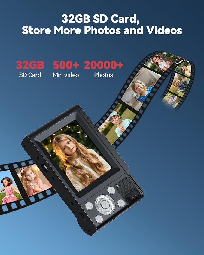 Digital Camera for Kids: Black Camera for Teens - Image 6