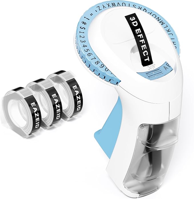 Embossing Label Maker Machine by EazeID